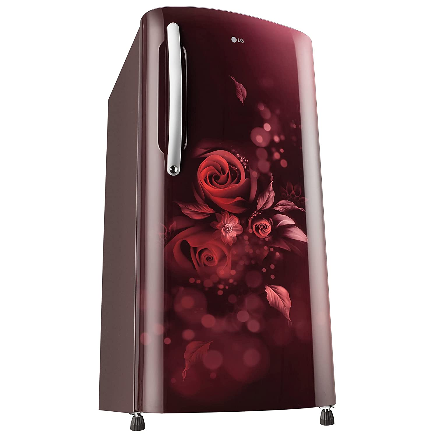 LG 204 L 5 Star Inverter Direct-Cool Single Door Refrigerator (GL-B211HSEZ, Scarlet Euphoria, With Smart Connect & Fast Ice Making, 2022 Model)