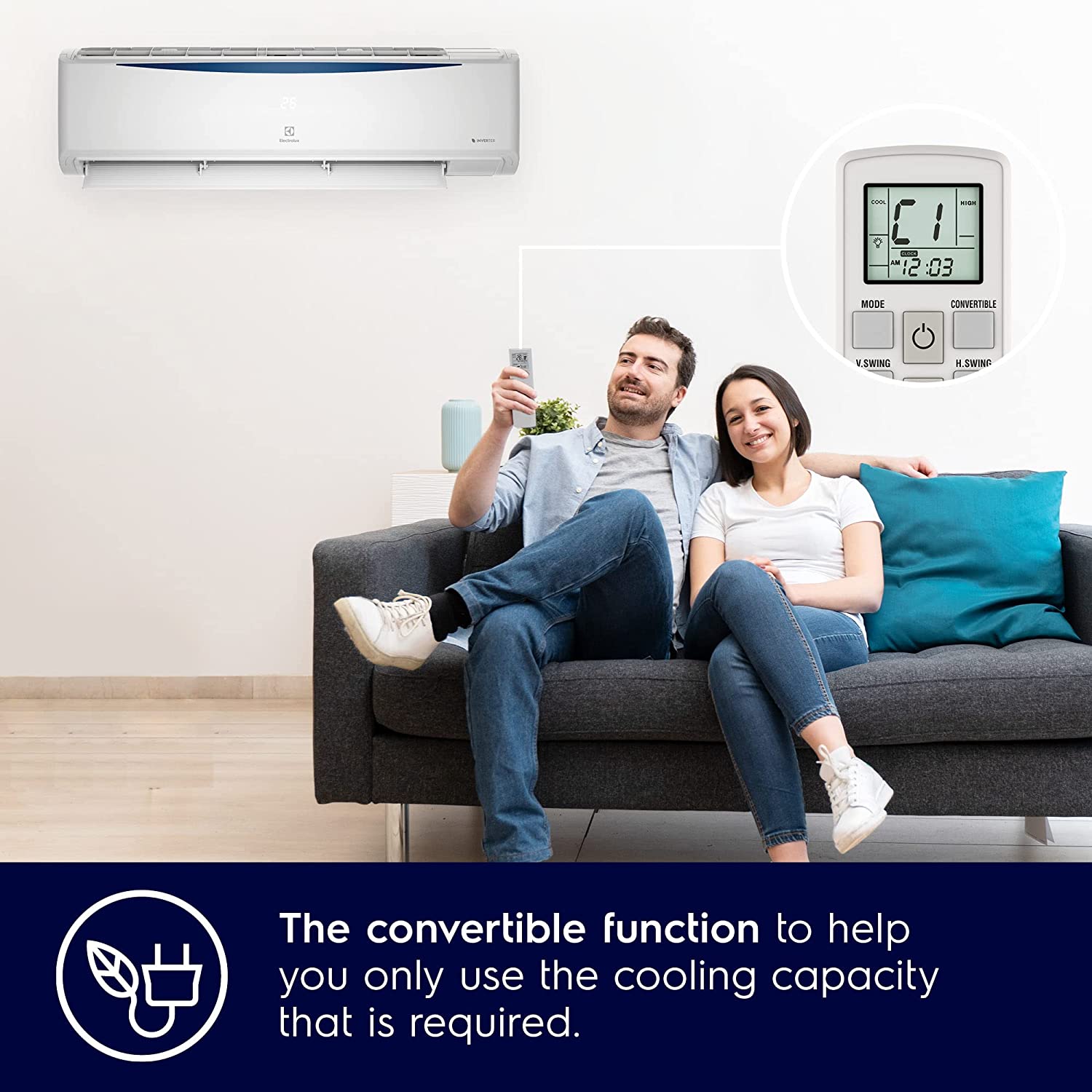 Electrolux ESV185C3NA 1.5 Ton Ultimate Home 500  inverter air conditioner for  rooms upto 274ft2