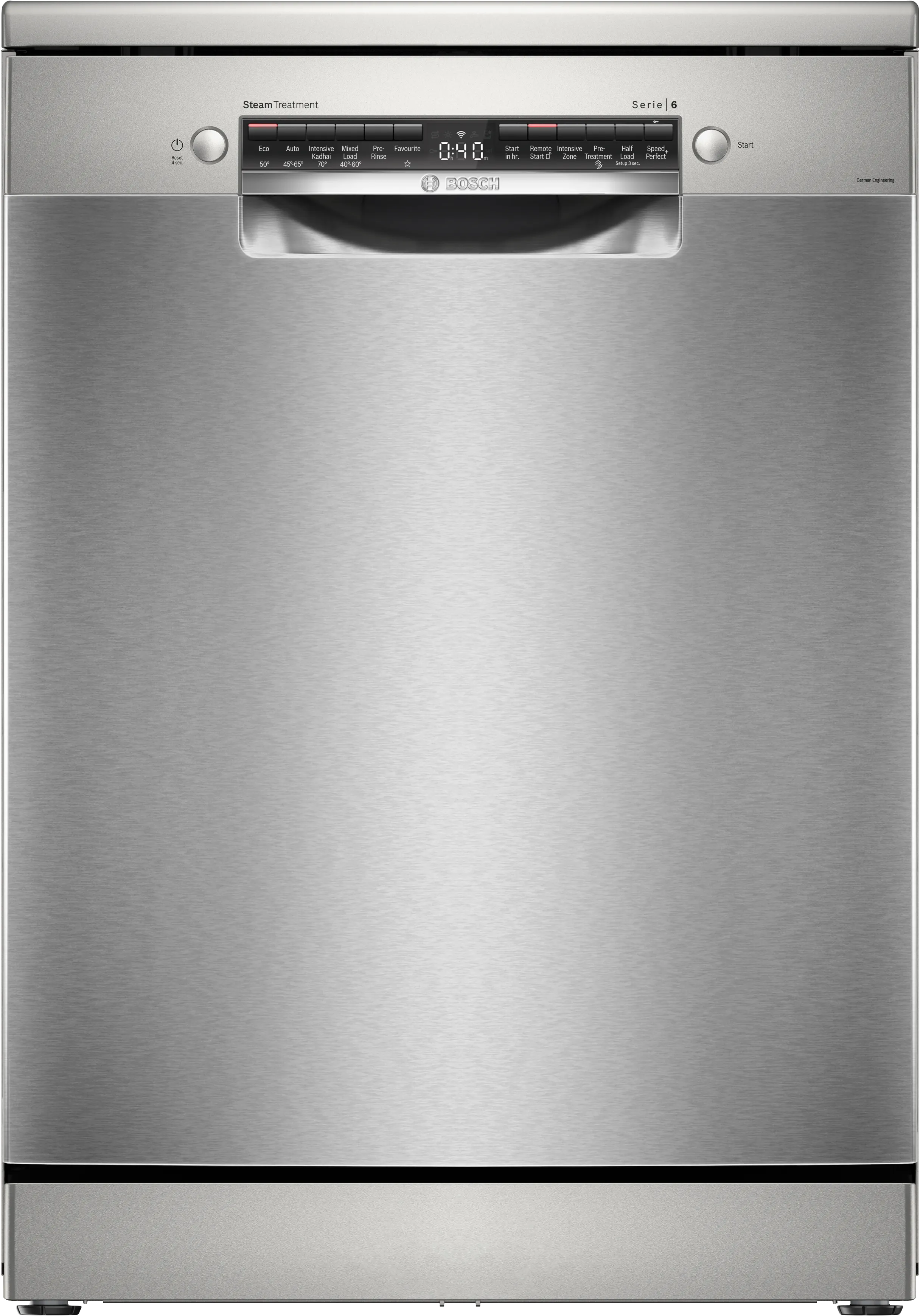 Bosch SMS6HMI01I Series 6, Bosch free-standing dishwasher, 60 cm, Brushed steel anti-fingerprint