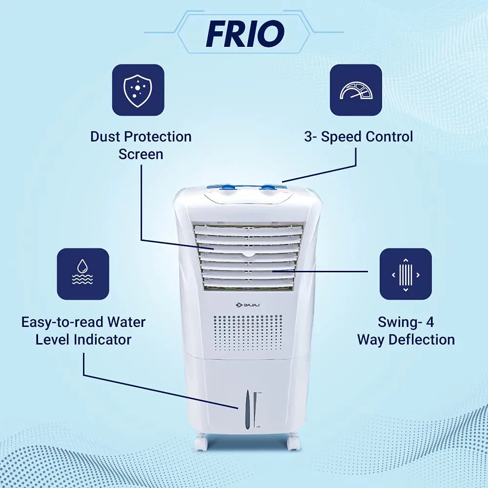 Bajaj Frio 23 Ltrs Personal Air Cooler (White)