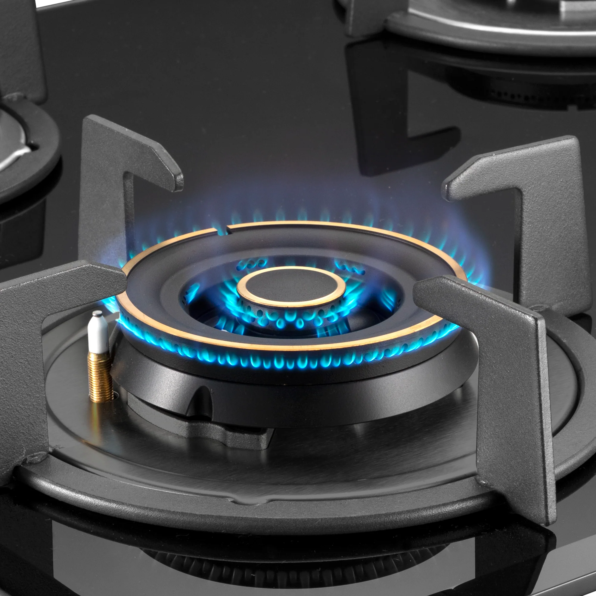 Kaff ALNF 603 Built-in Hob: 3 High Efficiency Brass Burner