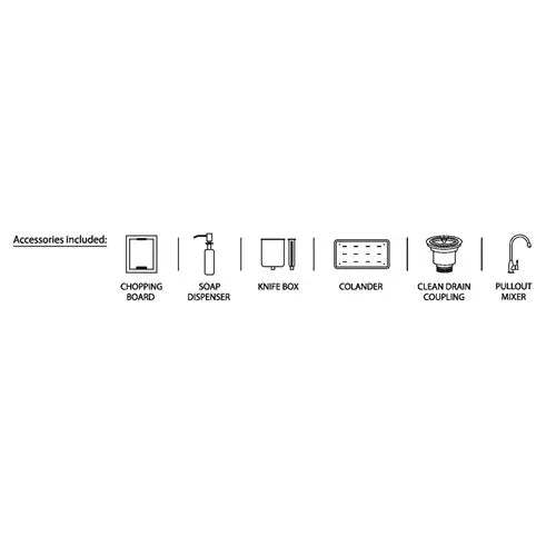 Hindware Octavius 34.8X34.8x8.6-inch Matt Finish SS Single Bowl Kitchen Sink