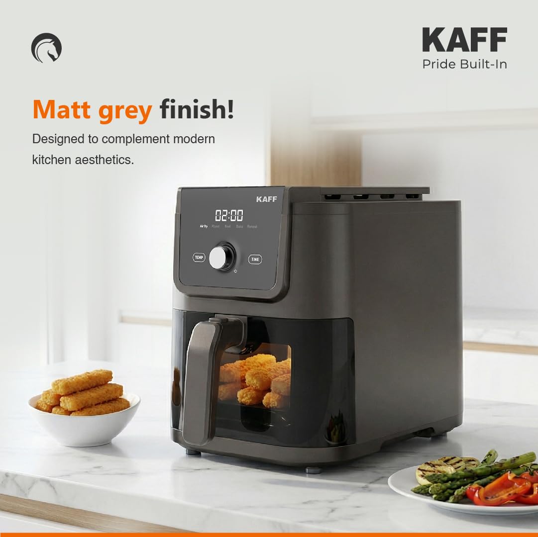 Kaff Digital Air Fryer 5L Air Fryer  KFR5 LED Touch Control, Adjustable Temperature
