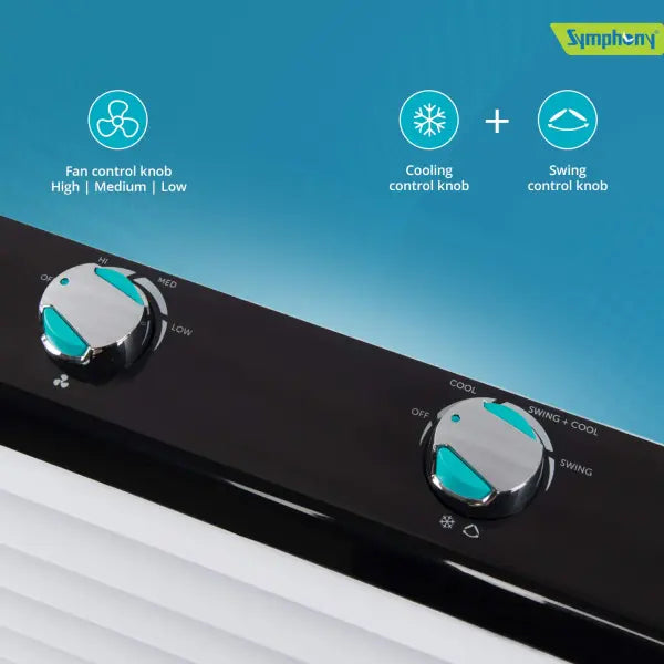 Symphony Touch 80 Room Air Cooler 80-litres (White)