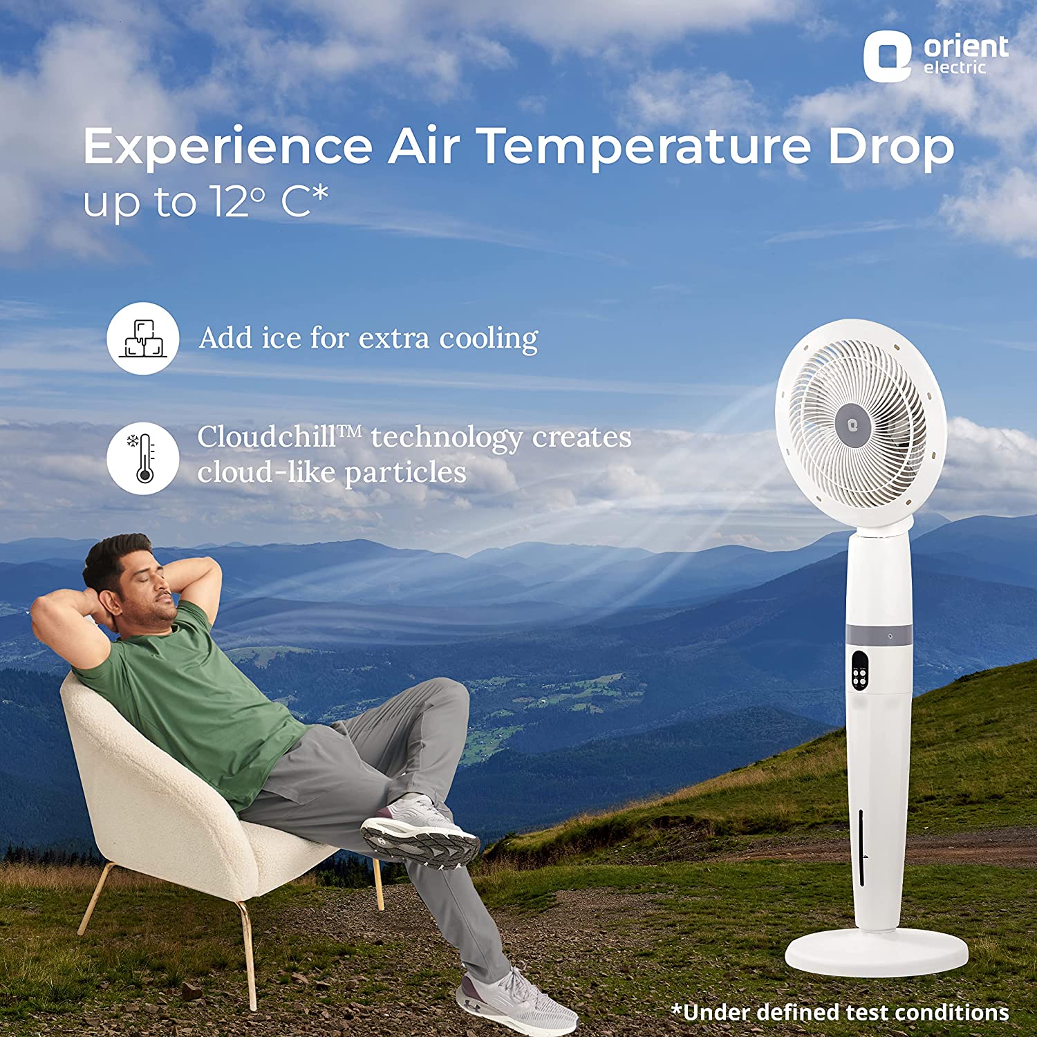 Orient Electric Floor Fan 	‎Cloud 3 White