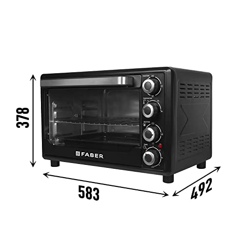Faber FOTG BK 60 Liter (OVEN TOASTER GRILLER FOTG 60L,) Black, Medium