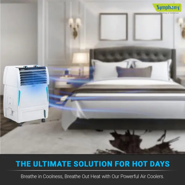 Symphony Touch 20 Personal Room Air Cooler 20-litres, Honeycomb Pad