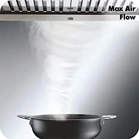Elica 90 cm 1200 m3/hr Auto Clean Chimney (WDAT HAC 90 NERO, 2 Baffle Filters, Touch Control, Black)
