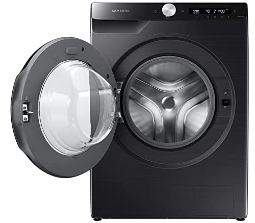 Samsung 9 Kg 5 Star Wi-Fi Inverter Fully-Automatic Front Loading Washing Machine Appliance (WW90T504DAB1TL, Black Caviar, In-Built Heater)