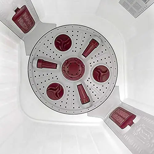Voltas Beko 7.5 kg 5 Star Semi-Automatic Top Load Washing Machine (Special Pulsator Technology, WTT75DBRT, Burgundy)