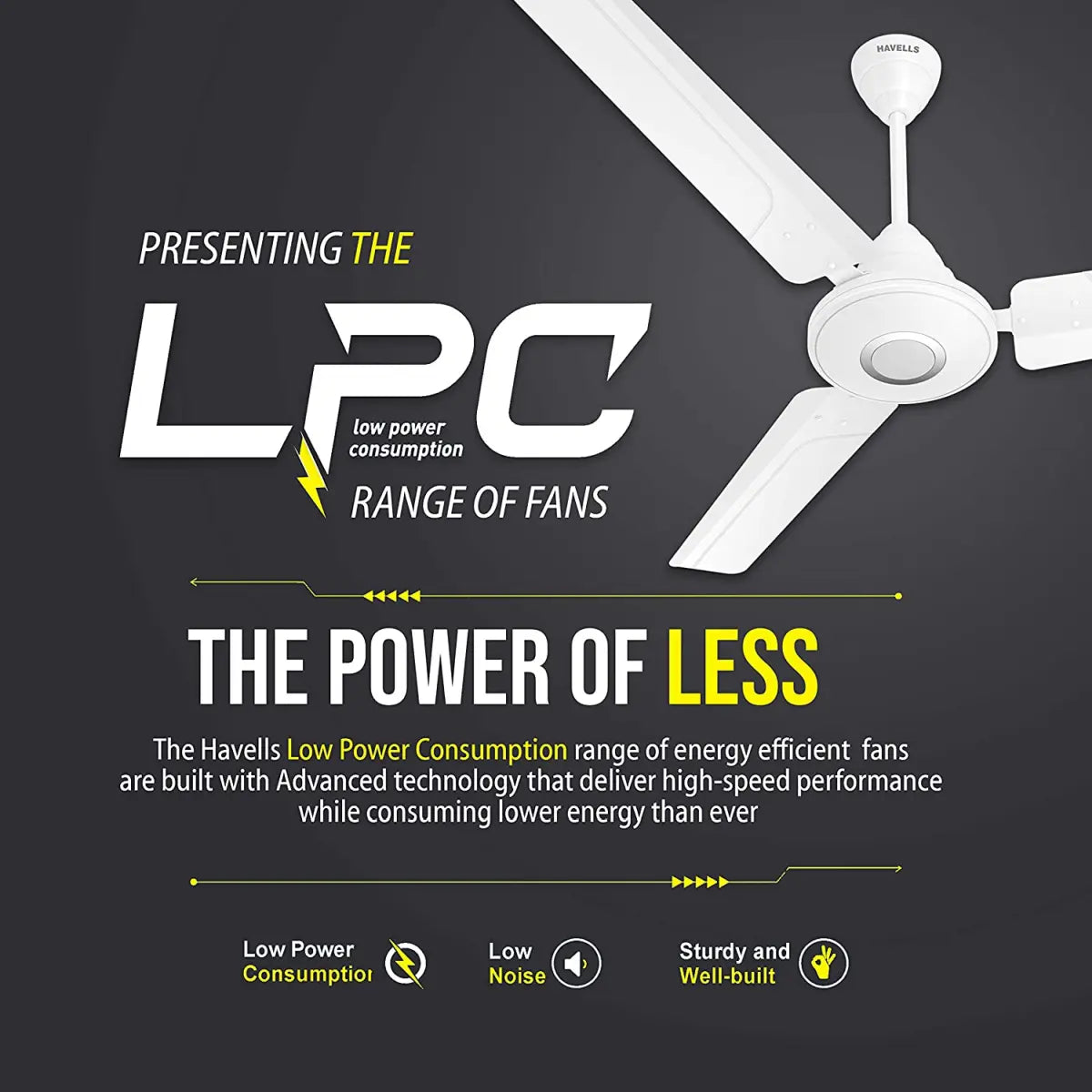 Havells Fan Efficiencia Neo 1200mm Elegant White