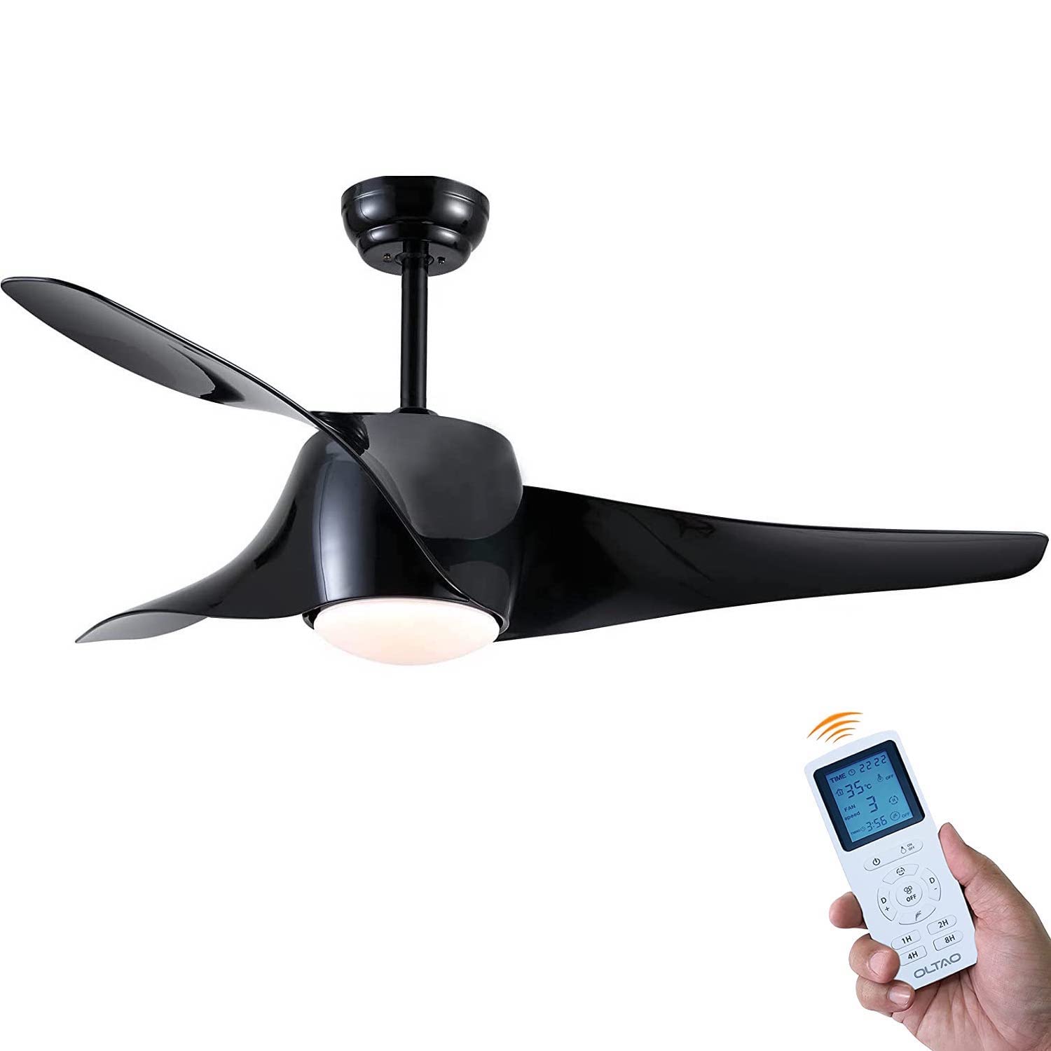 oltao fan Iroko  52 Inch piano black