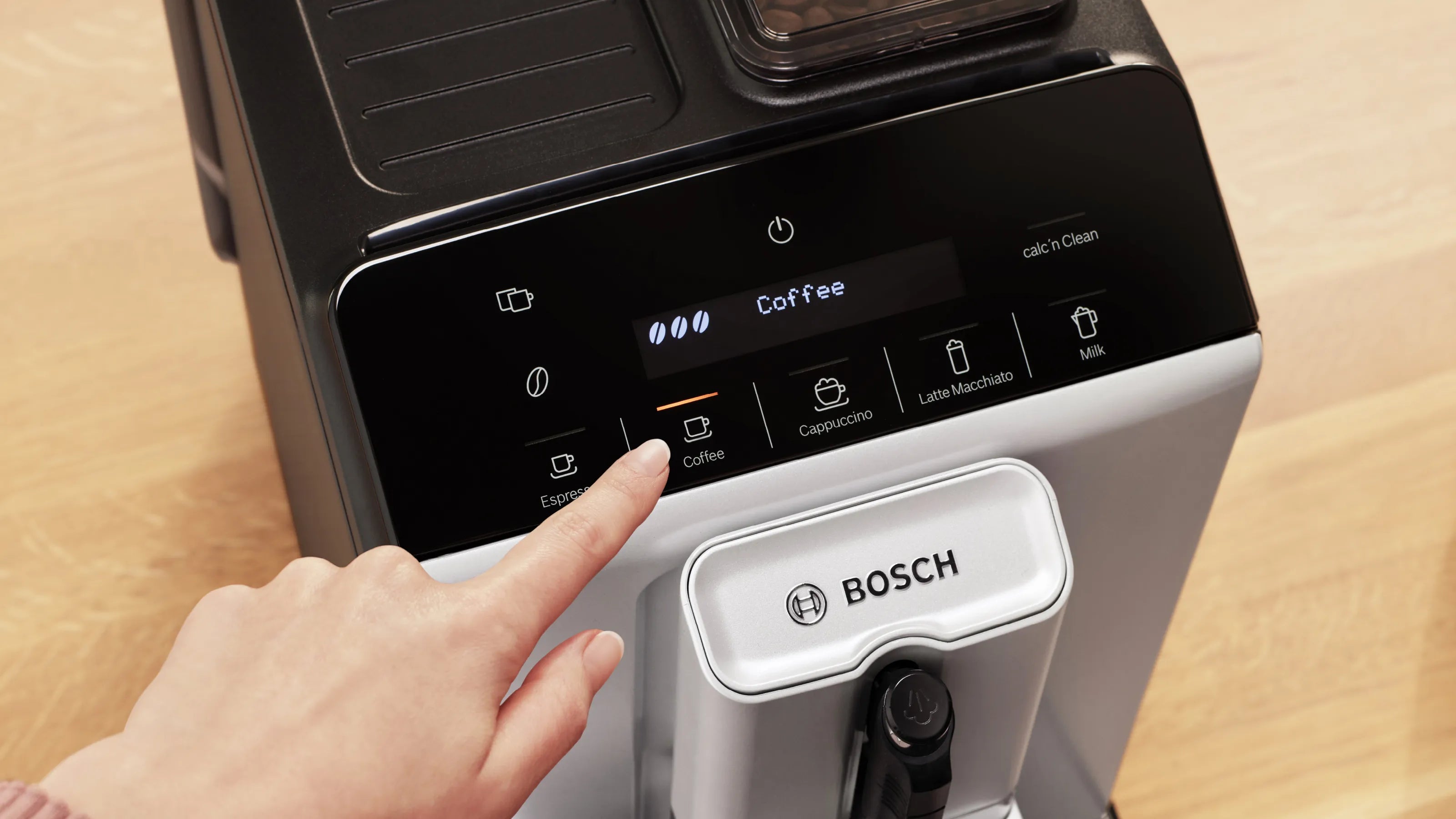 Bosch TIE20301IN Series 2 Fully automatic coffee machine VeroCafe Silk Silver, Removable water tank