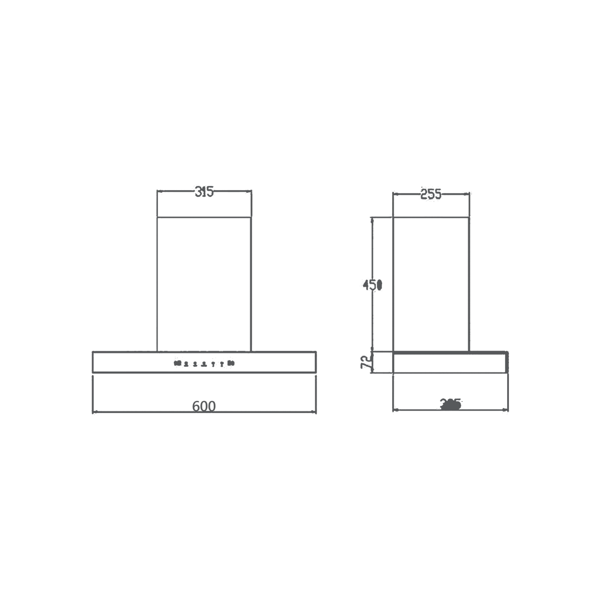 Kaff 60 DC - Smart Auto Clean Filter-Less Kitchen Chimney: Efficient and Sleek Design