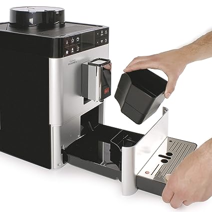 Melitta Passione OT Bean to Cup Fully Automatic Coffee Machine with Grinder and Milk Tank, Silver F53/1-101