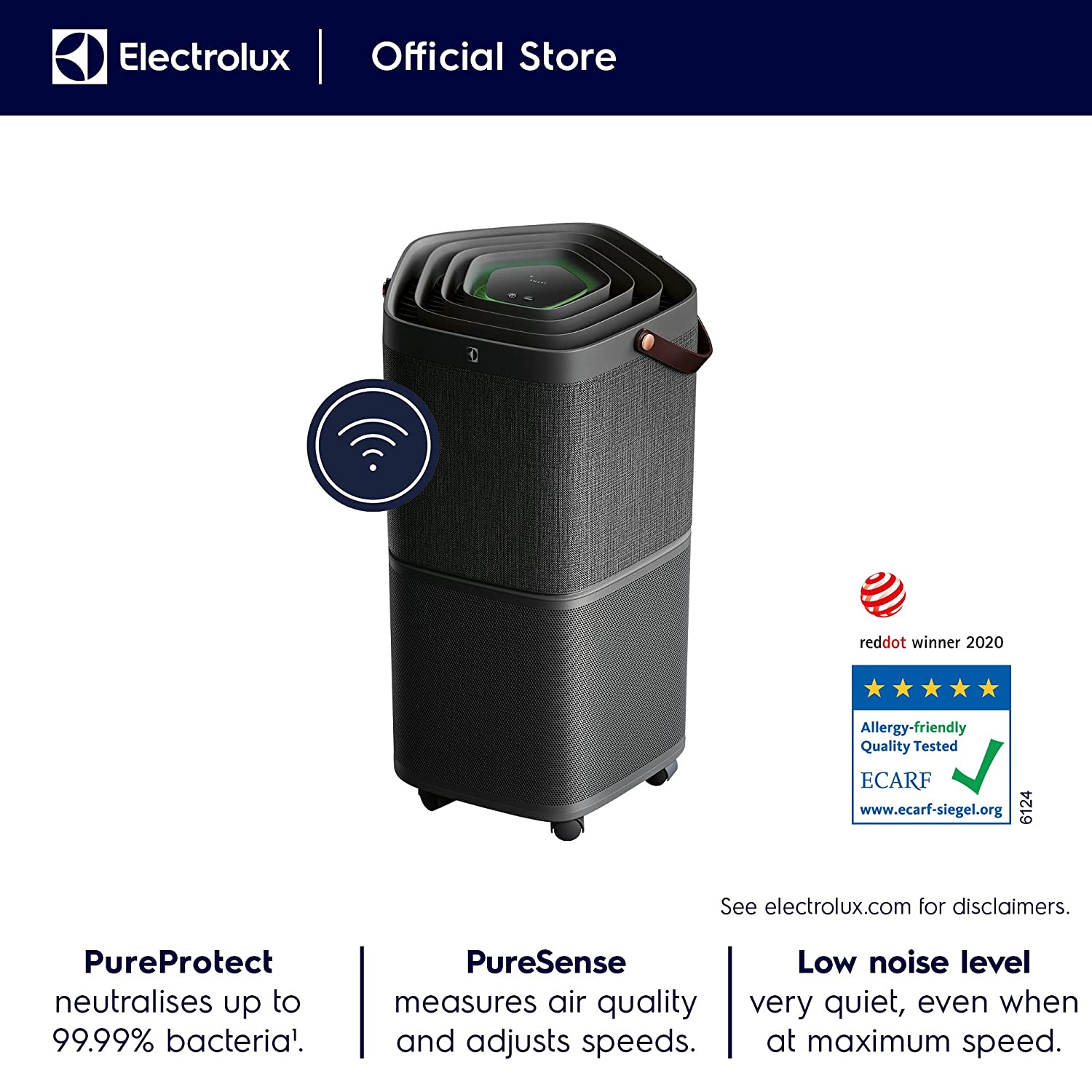 Electrolux Pure A9 Air Purifier with 5 Stage HEPA13 filter PA91-406DG