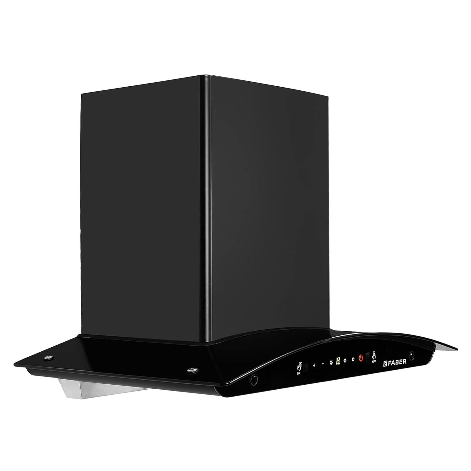 Faber 1500 m³/hr Autoclean Kitchen Chimney (HOOD MYSTIC BLDC FL HC BK 90 CM Filterless technology, Touch & Gesture with Remote control, Black)