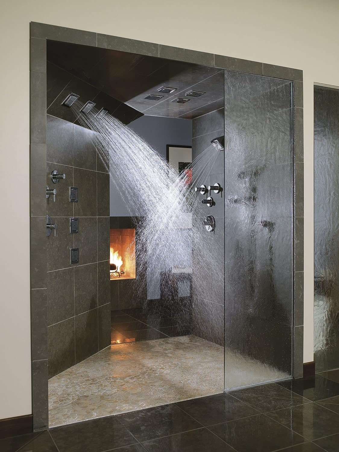 kohler K-8002IN-AF Square 54-nozzle body-spray in french gold