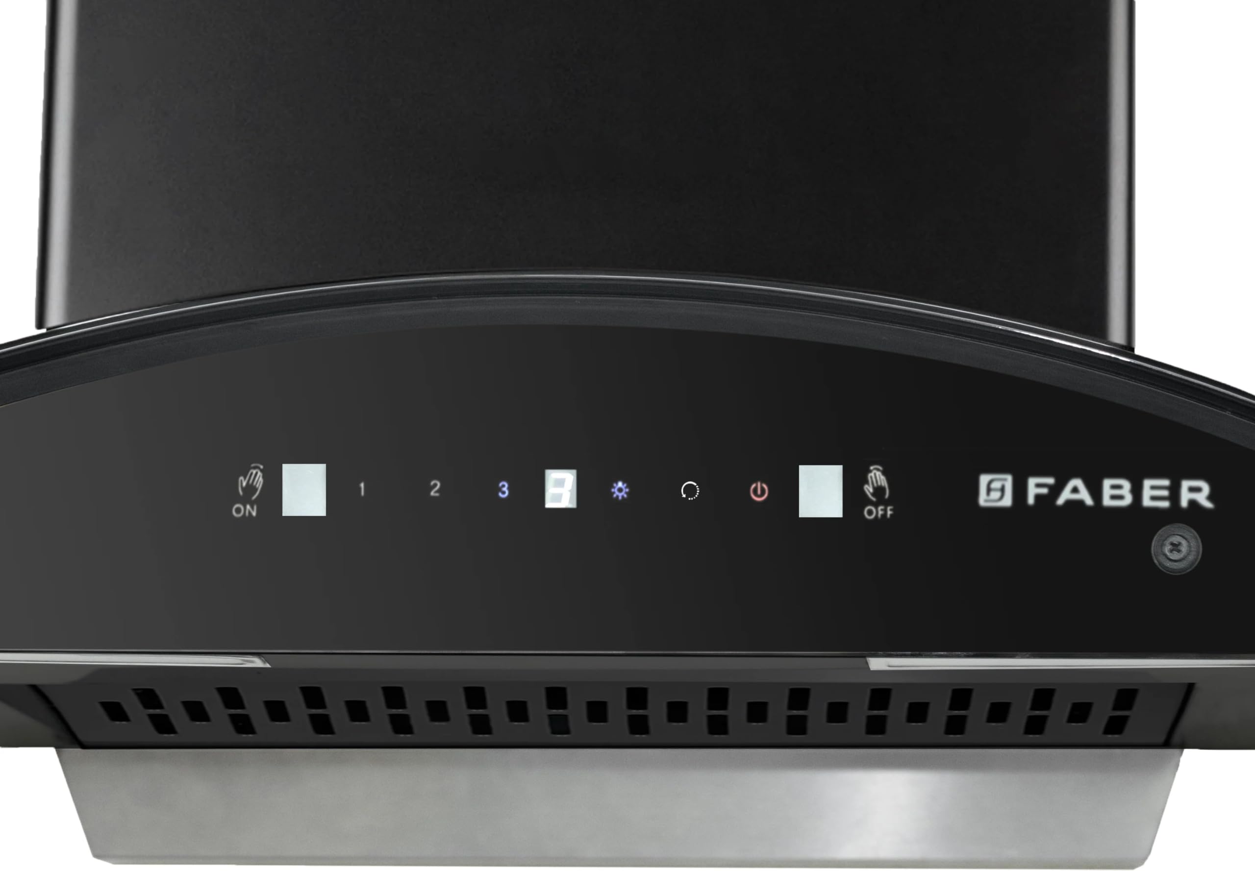 Faber 60 cm 1500 m³/hr Autoclean Kitchen Chimney (HOOD MAGNUS IN HC SC FL EBK 60, Filterless technology, Touch with Gesture, Black)