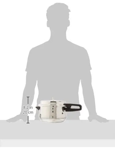 Butterfly Curve Stainless Steel Outer Lid Pressure Cooker, 5.5 Litre