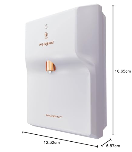 Aquaguard Enhance NXT Water Purifier with Patented Active Copper+UV+Ayur+Minetal Gurad Technology with ethe goodness of 7 Ayurvedic herbs, spices with purified water