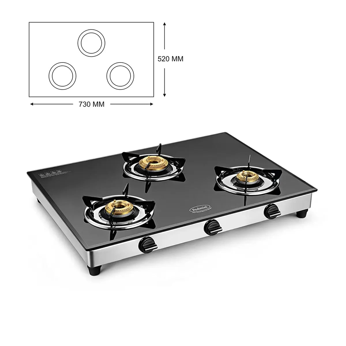 Padmini Four Burner Gas Stove - CS 421 GT XL Auto