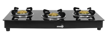 Kelvinator Gas Stove KGSGTR2033B Glass Top Black