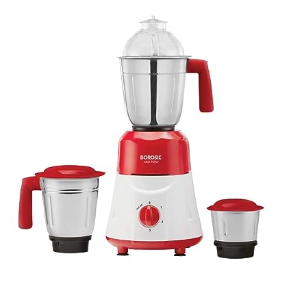 borosil supermax 750w-red mixer grinder