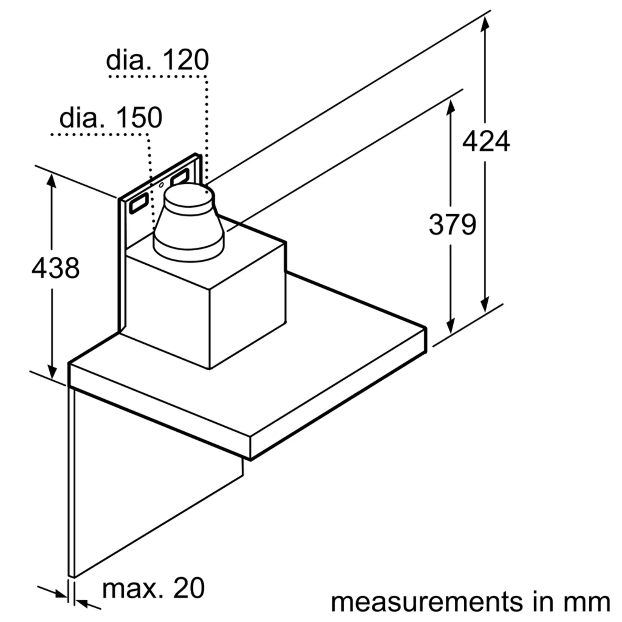 Bosch DWB98JR50I Series 6, wall-mounted cooker hood,  90 cm, Stainless Steel