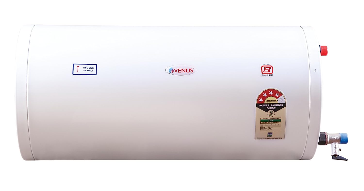Venus Slim 15HS 15-Litre Storage Water Heater White Star Rating 3 Stars