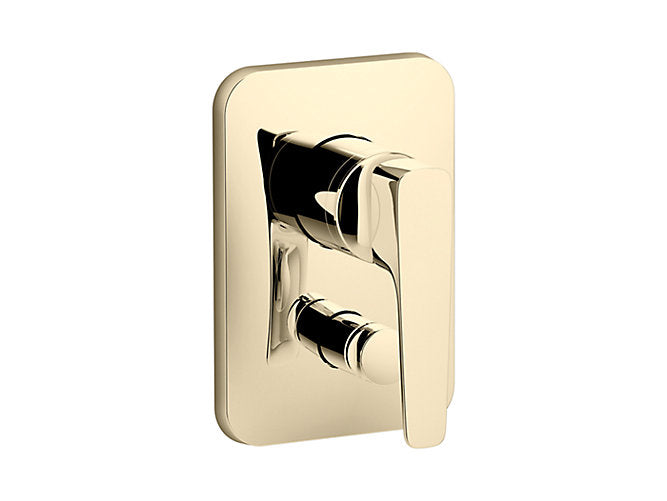kohler K-72328IN-4FP-AF Recessed bath and shower trim with diverter in french gold