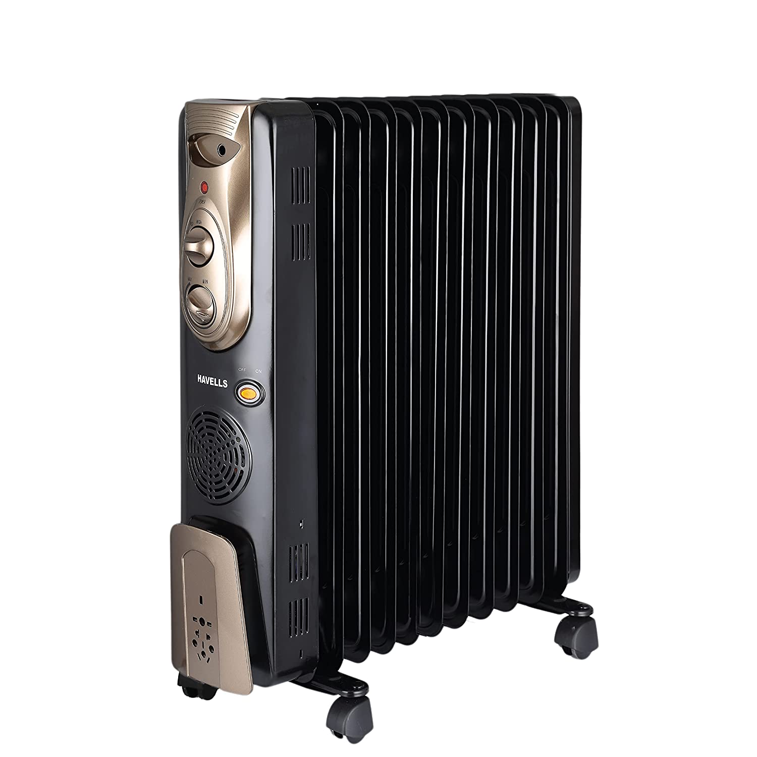 Havells OFR - 11Fin 2900-Watt PTC Fan Heater (Black)