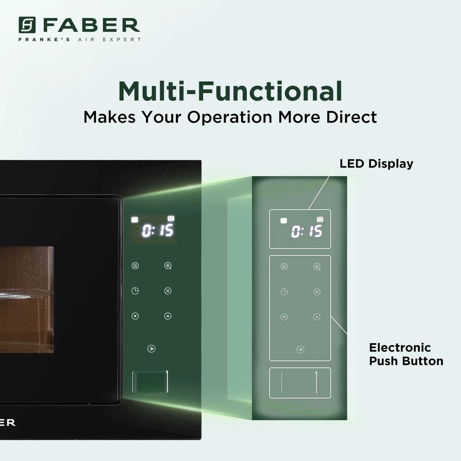 FABER BUILT IN MICROWAVE FBIMWO 25 SG Black