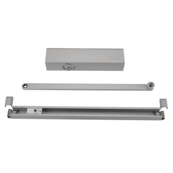 hafele 931.46.029 Aluminum DCL 88 Surface Mount Cam Efficient Door Closer Slide Arm Non Hold Open Fire Rated For Door Weight Upto 80 Kgs - 850 To 1100 mm