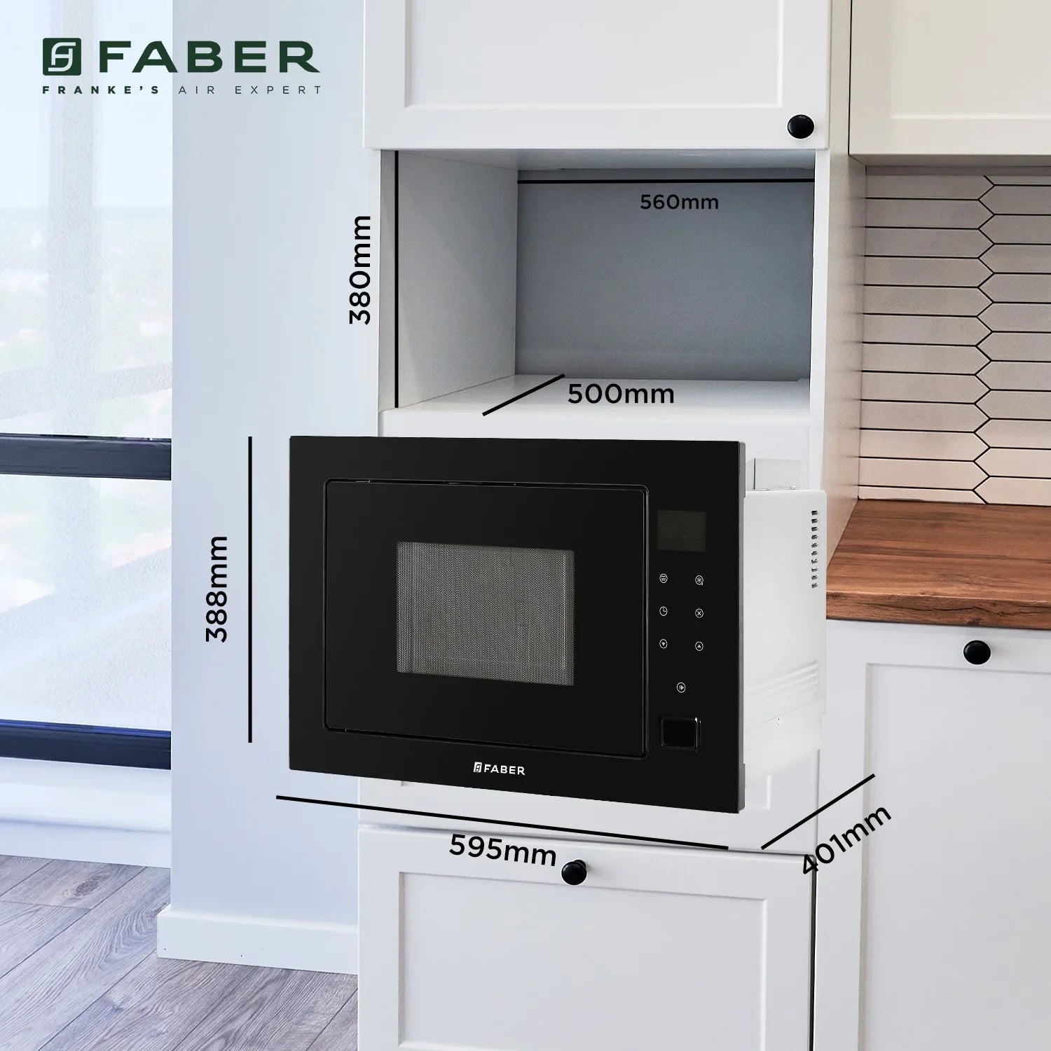 FABER BUILT IN MICROWAVE FBIMWO 25 SG Black