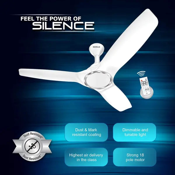 Havells Stealth Underlight 1250mm Ceiling Fan (Pearl White)