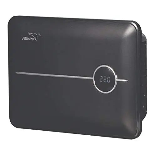 V-Guard Crystal 200 Prime for One LED/LCD Smart TV Upto 178 cm (Working Range: 90-290V; 6 A) Voltage Stabilizer, Black