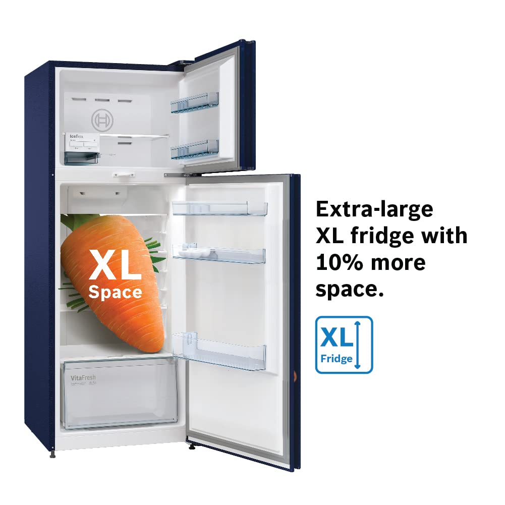 Bosch Max Convert 263L Inverter Frost Free Refrigerator (CTC27BT4NI, Convertible, Egyptian Blue, 2022 Model)