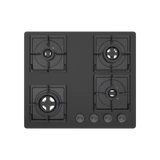 Kaff NYG 64B: Full Brass 4-Burner Built-in Hob - High Efficiency Design