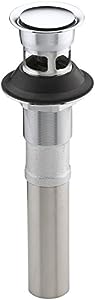 kohler K-7124-A-CP Clicker drain with overflow in polished chrome