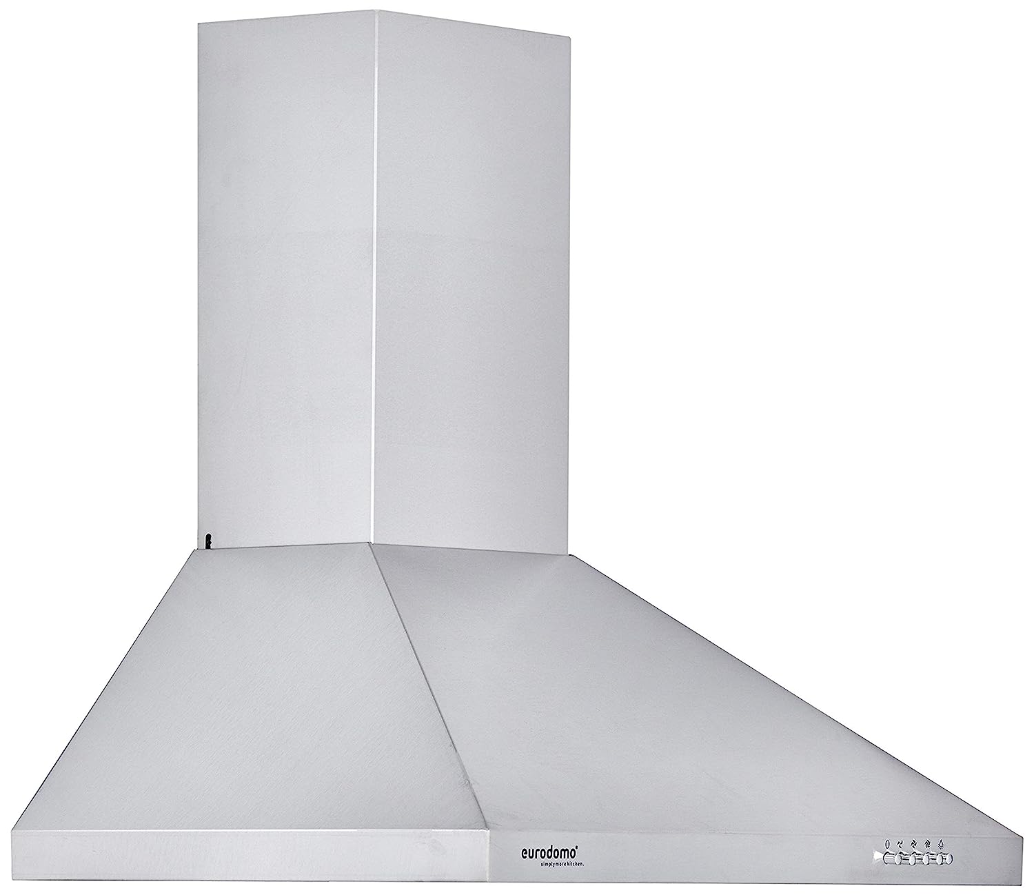 Eurodomo 60cm 850 m3/hr Chimney (Sapphire PB SS 60, 2 Cassette Filters, Stainless Steel))