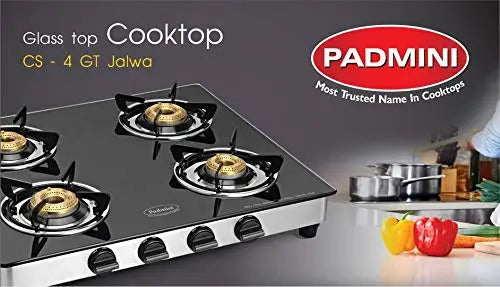 PADMINI Four Burner Gas Stove - CS 4GT Jalwa