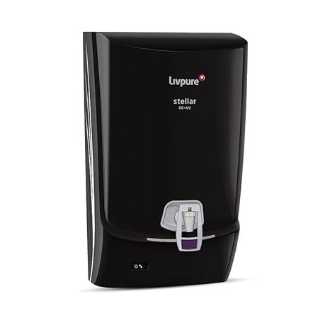 Livpure Stellar RO+UV Water Purifier with 5 Stage Advanced Purification || 7 Litres Storage Capacity || Suitable for Municipal Water || Elegant & Sleek Design (White)