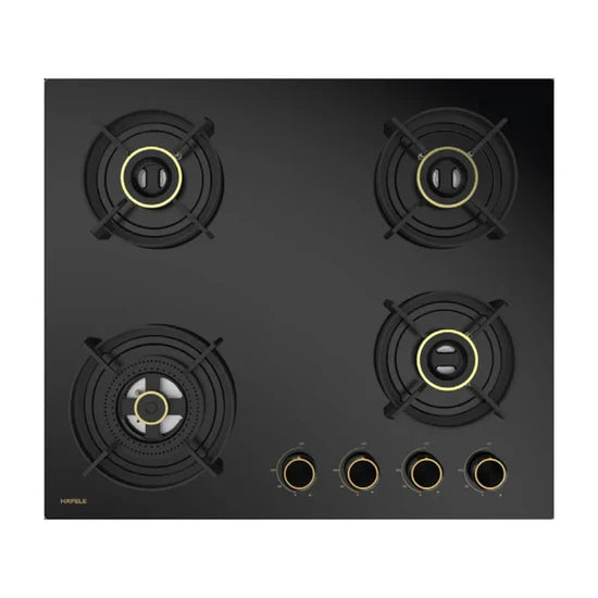 Hafele VESTA 460 60cm 4 Burner Built-in Gas Hob | Full Brass Burners