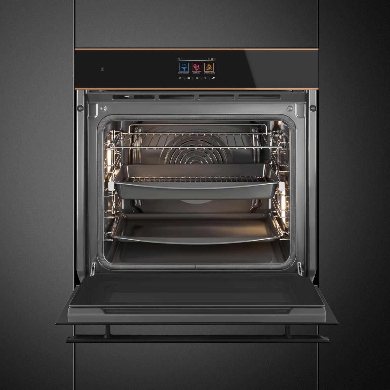 Smeg oven sop6604tpn Oven Galileo Traditional pyro