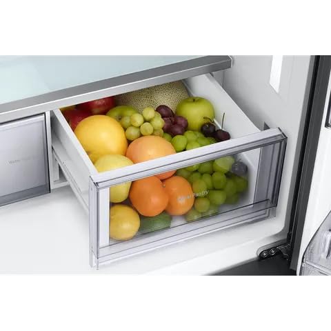 SAMSUNG Bespoke 936 Litres Frost Free French Door Smart Wifi Enabled Refrigerator Appliance with Water Dispenser (RF90A92W3AP/TL, Glam Pink/Glam White)