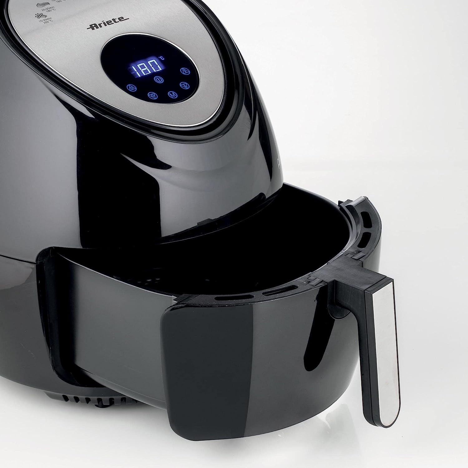 Ariete 4618, Airfryer max XXL, Air Fryer, 5.5 Liters, Fries Without Oil 2.5 kg of Chips, 1800 Watt, Black