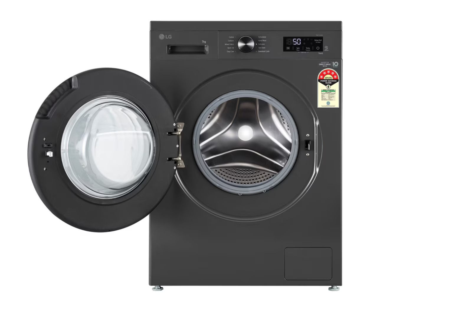 LG 7KG Front Load Washing Machine FHB1207Z4M Inverter Direct Drive Middle Black
