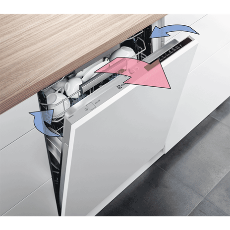 Electrolux EEM48300IX 60Cm Ultimate Care 700 Semi Integrated Dishwasher with 14  Place Settings