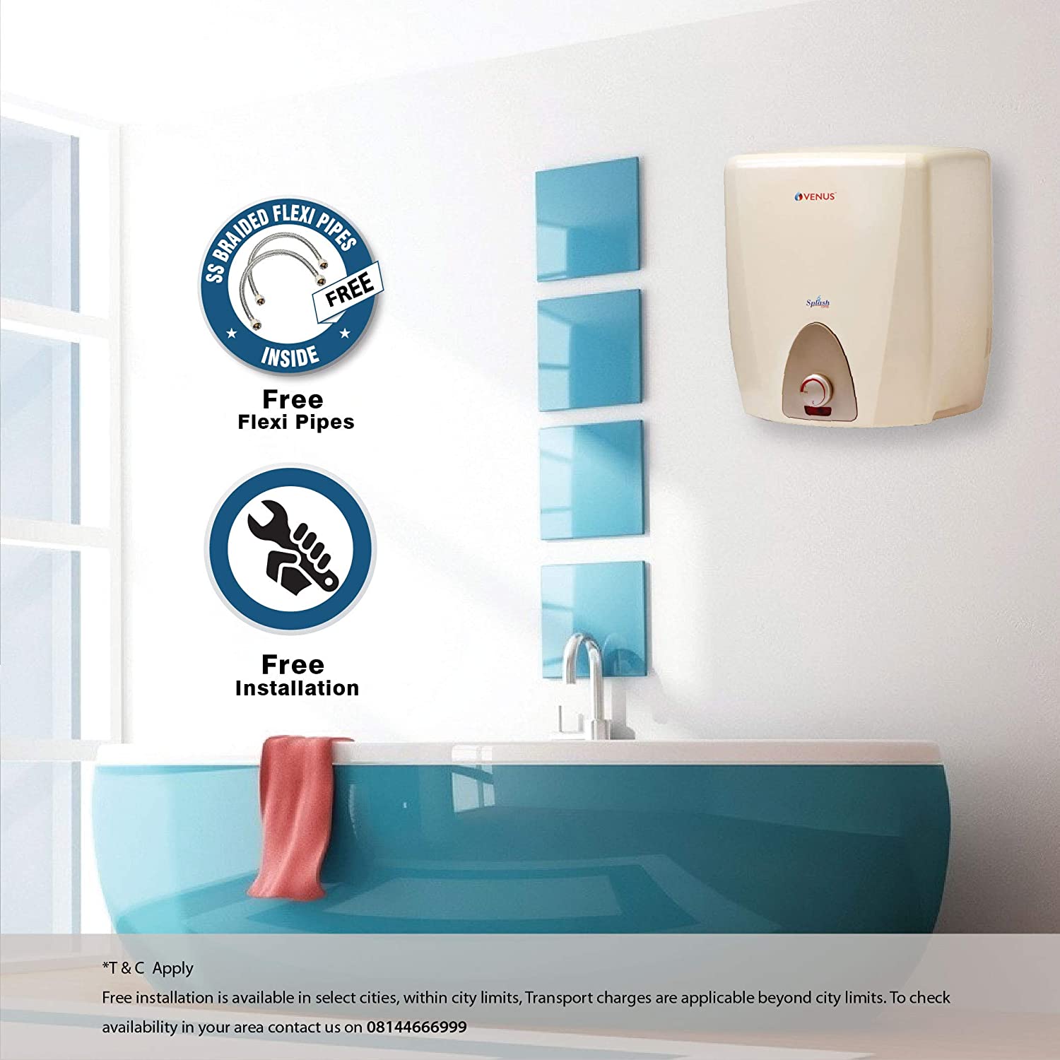 Venus  10CU 10L Water Heater Ivory 3 Star Rating